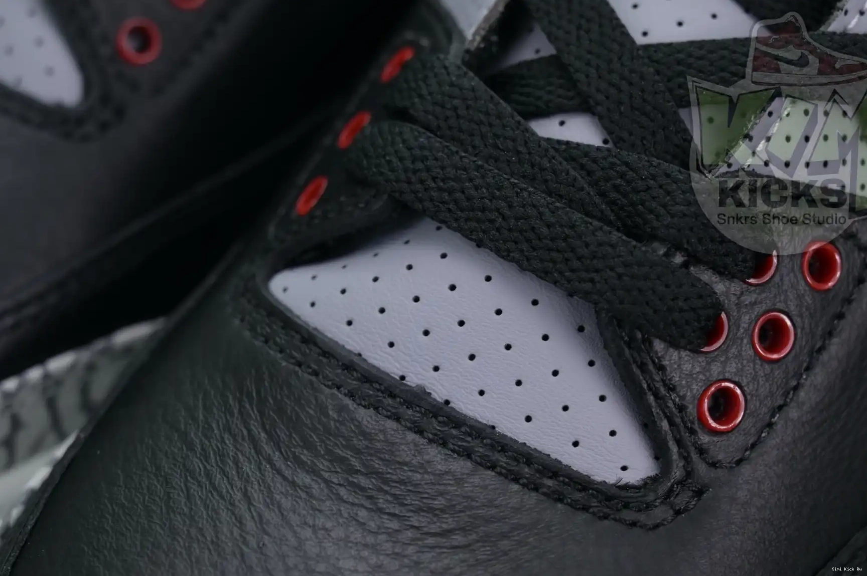 Air Cement Jordan Reimagined” 3“Black Kimikick 0607